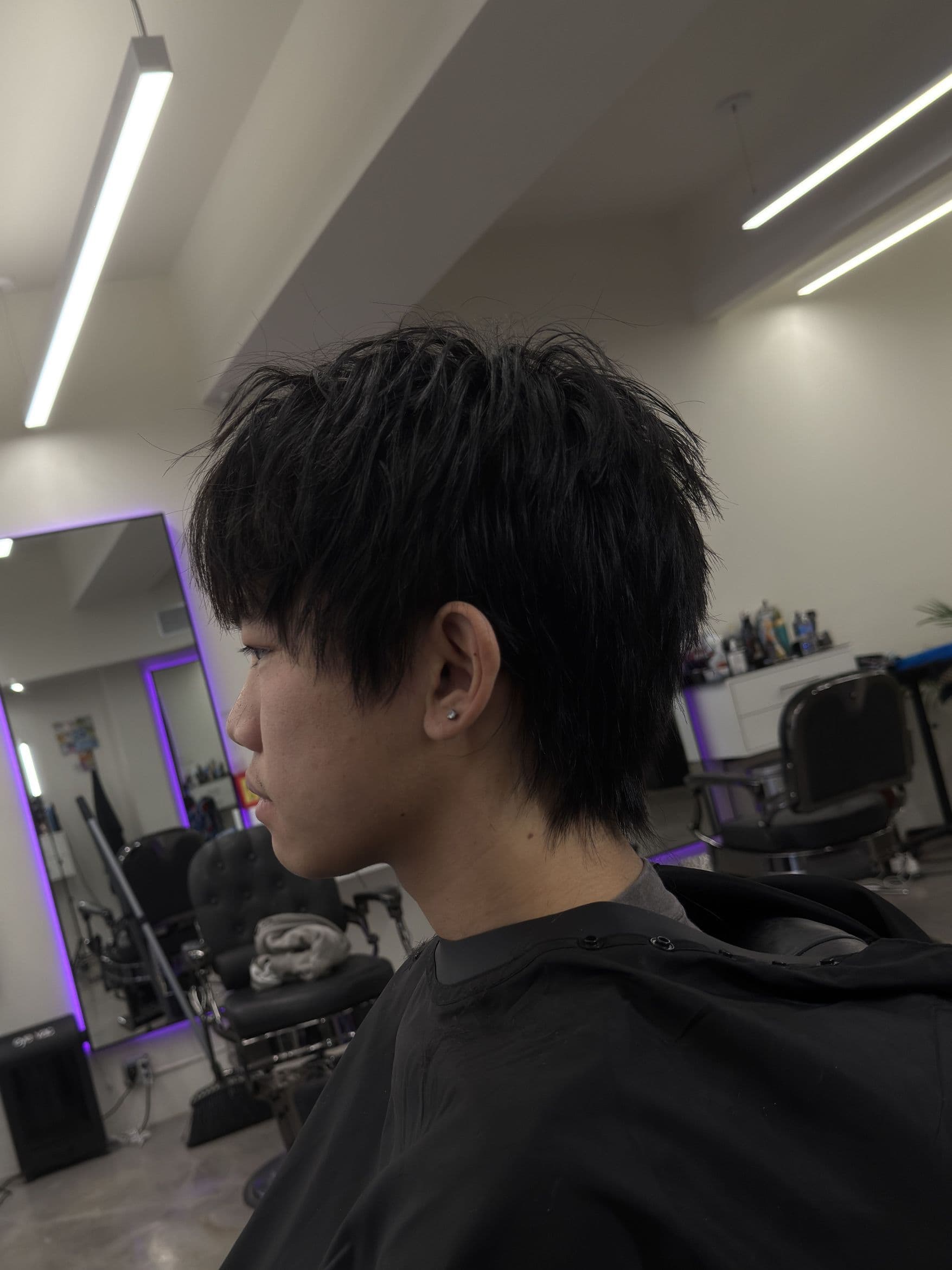 Korean-style men's perm by Visionfades Studios